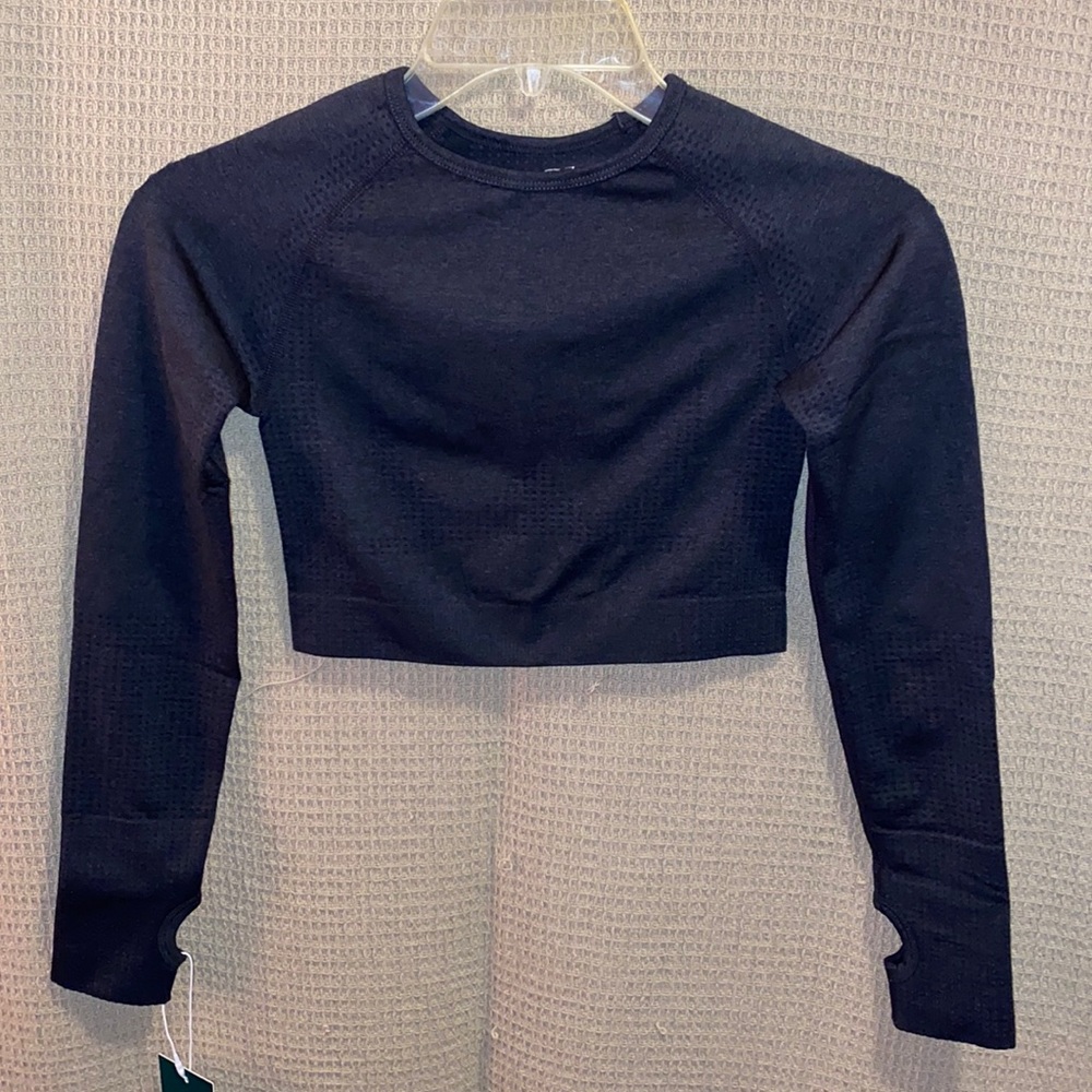 Halara Long Sleeve Crop Workout Top